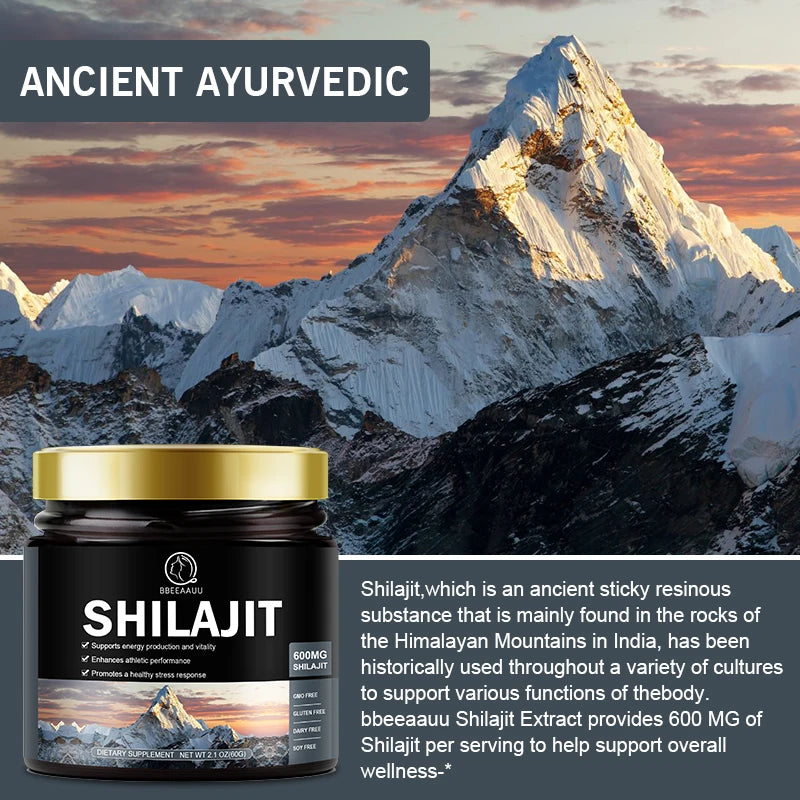 Pure Himalayan Shilajit Resin – 85+ Minerals for Energy, Focus & Vitality