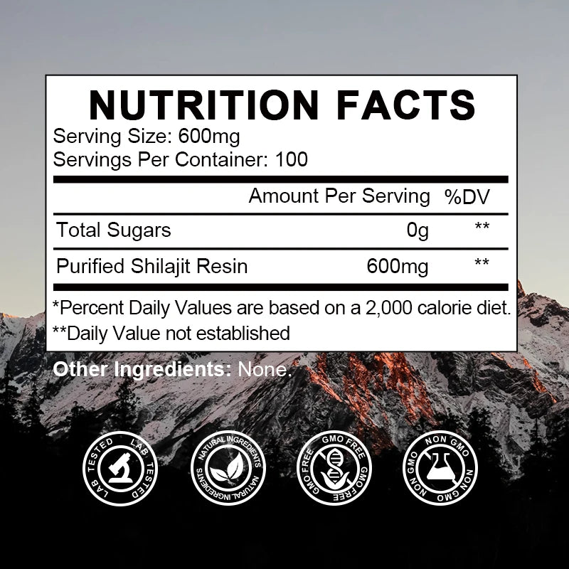 Pure Himalayan Shilajit Resin – 85+ Minerals for Energy, Focus & Vitality